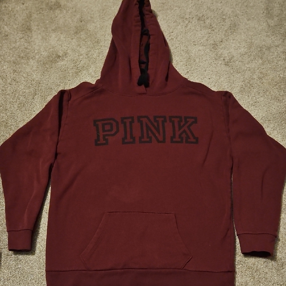 PINK Victoria's Secret Maroon Woman's Hoodie